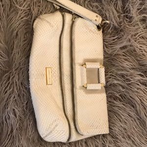 Jimmy choo white snake clutch (EUC)